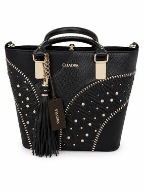 CUADRA Purse Black Phyton Crossbody